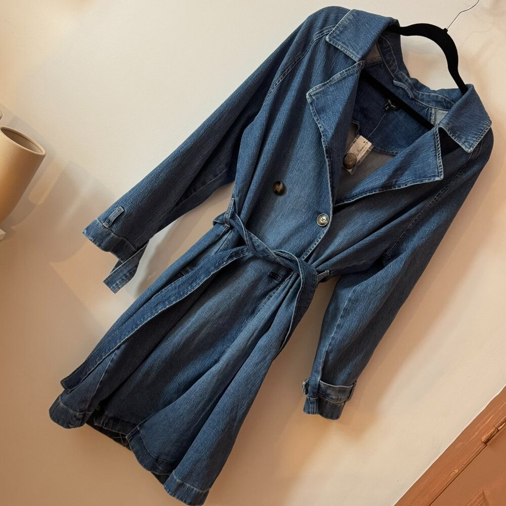 NWT Reitmans Denim Trench Coat XL